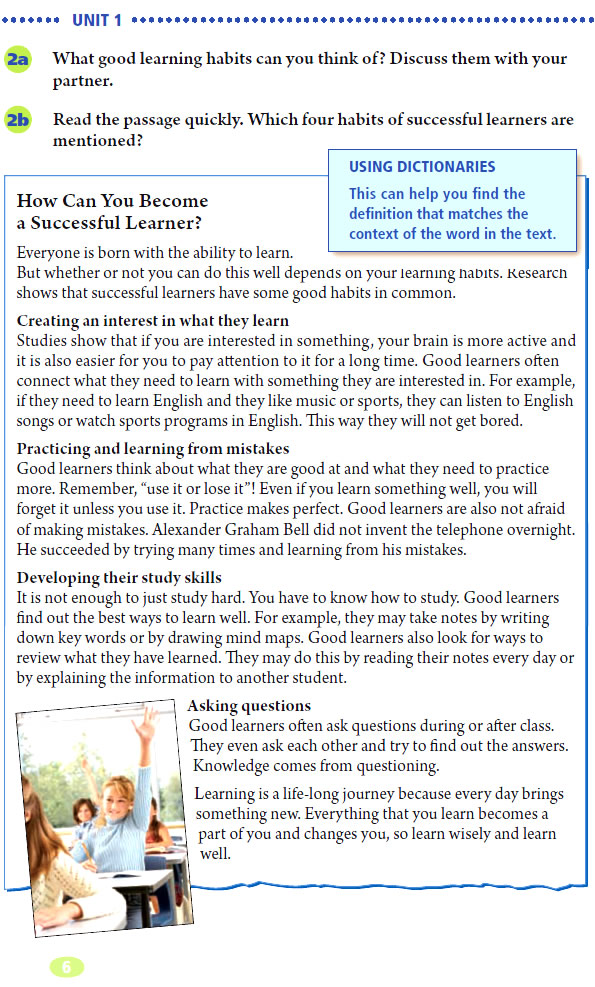 Unit 1 How can we become good learners?(第6页)