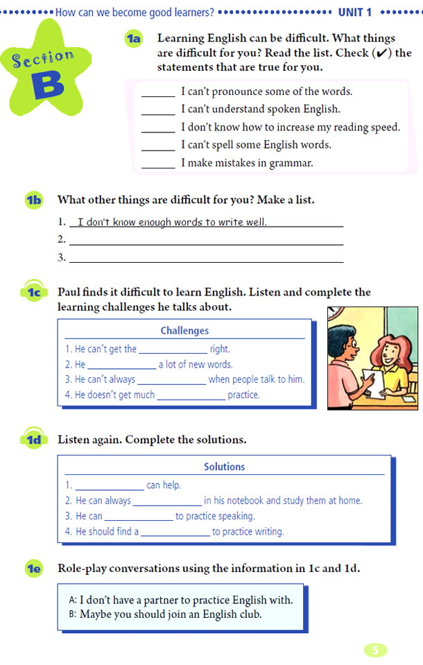 Unit 1 How can we become good learners?(第5页)