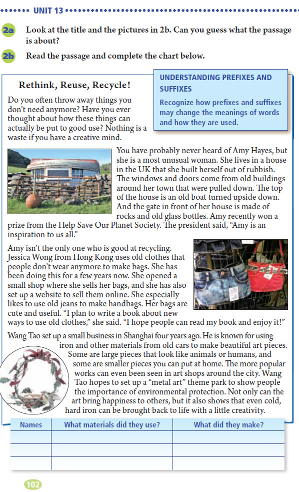 Unit 12 Life is full of the unexpected.(第102页)