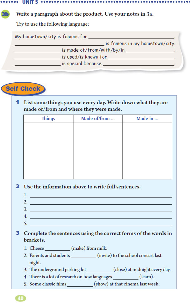 Unit 5 What are the shirts made of?(第40页)