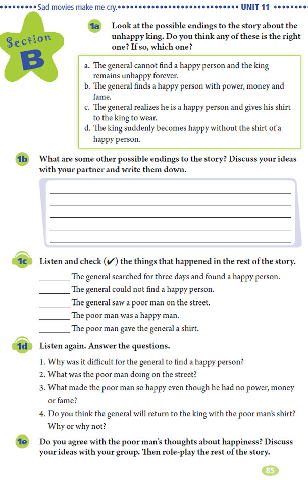 Unit 11 Sad movies make me cry.(第85页)