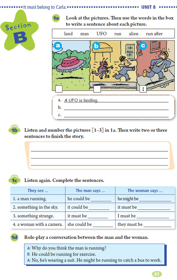 Unit 8 It must belong to Carla.(第61页)
