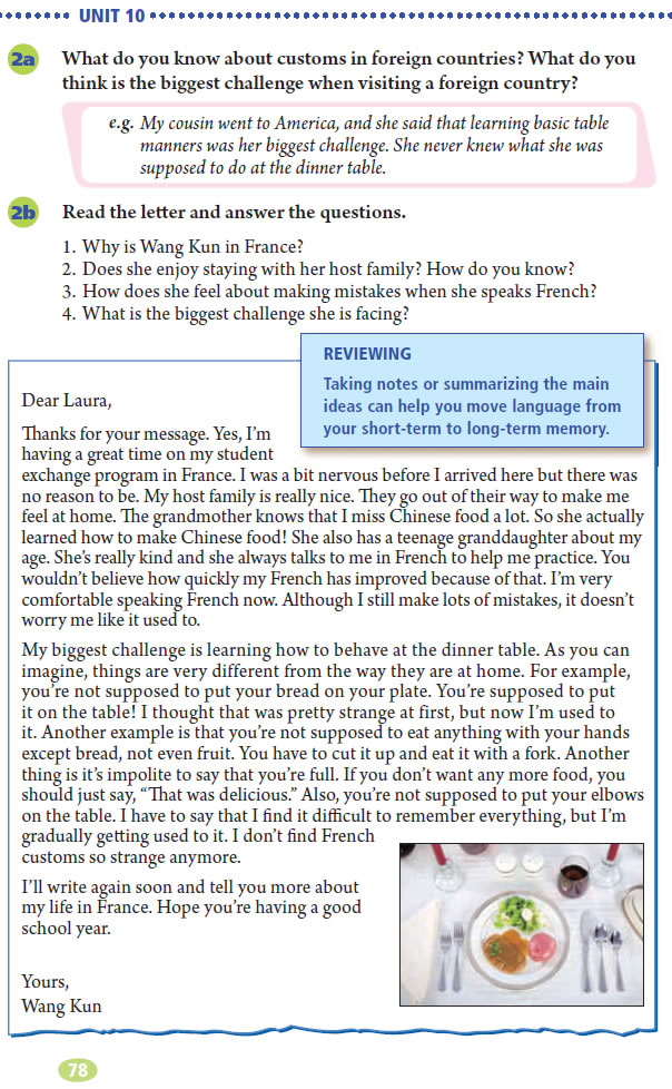 Unit 9 I like music that I can dance to.(第78页)