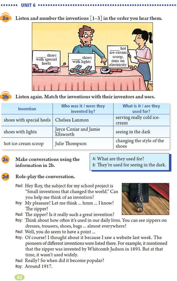 Unit 6 When was it invented?(第42页)