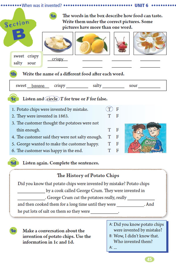 Unit 6 When was it invented?(第45页)
