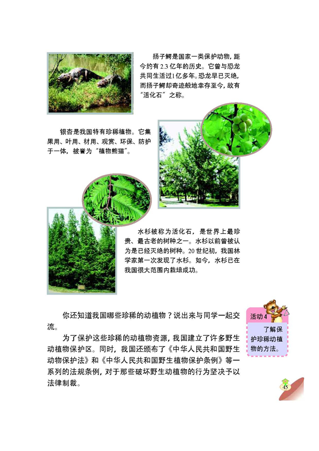 1 濒危的动植物(第45页)