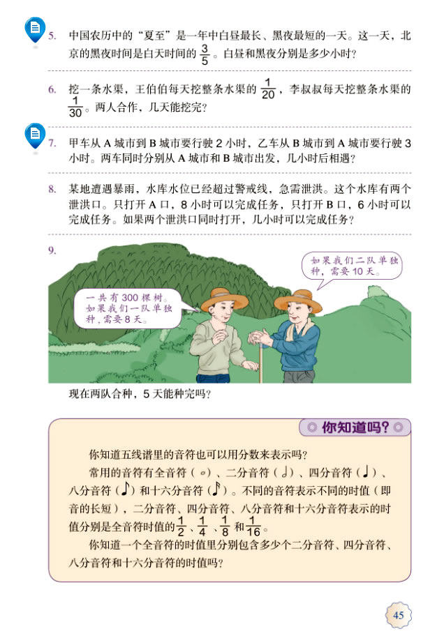 3 分数除法(第45页)