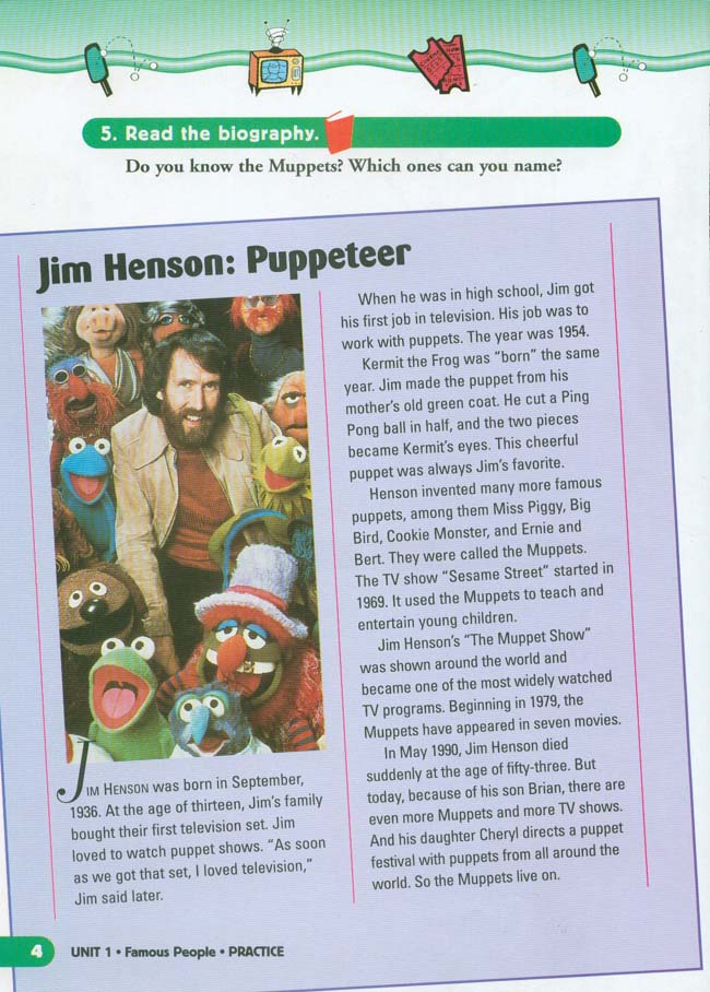 Unit 1 Famous People(第4页)