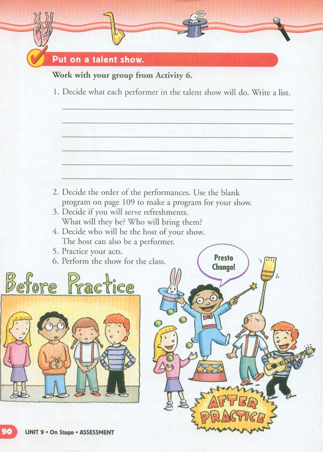 Unit 9 On Stage(第90页)