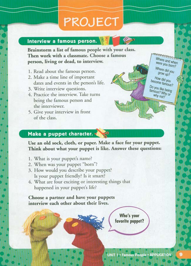 Unit 1 Famous People(第9页)