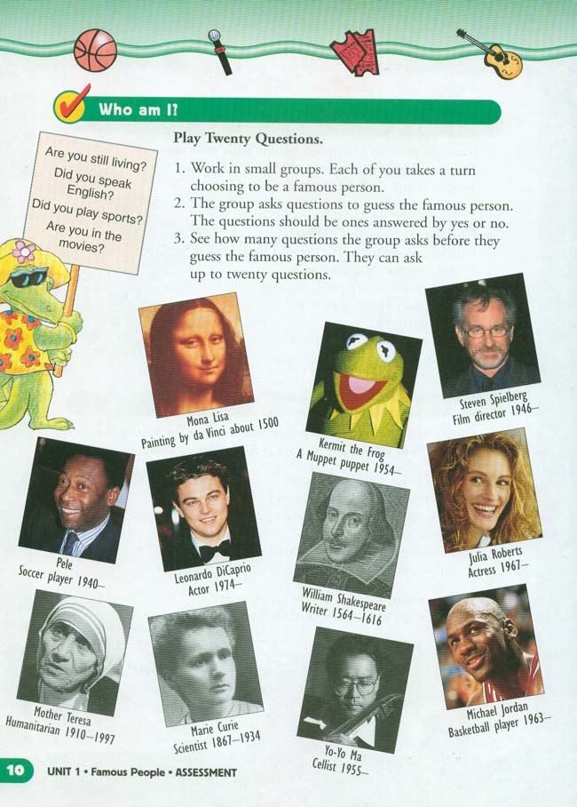 Unit 1 Famous People(第10页)