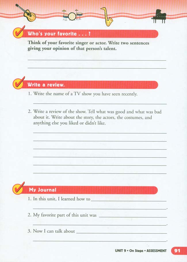 Unit 9 On Stage(第91页)