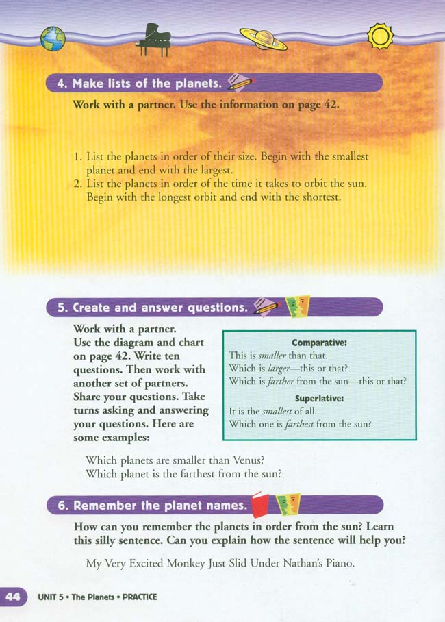 Unit 5 The Planets(第44页)