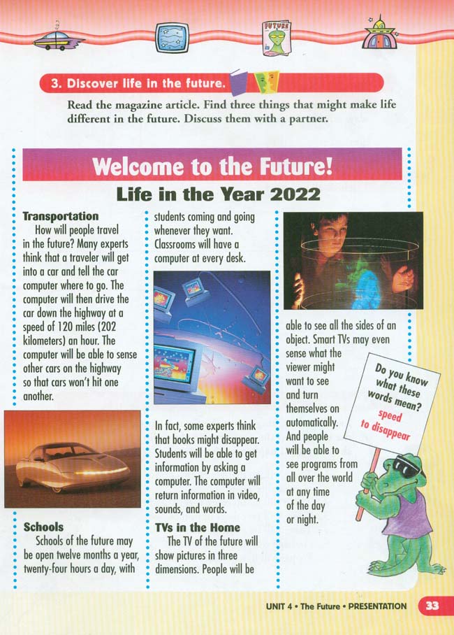 Unit 4 The Future(第33页)