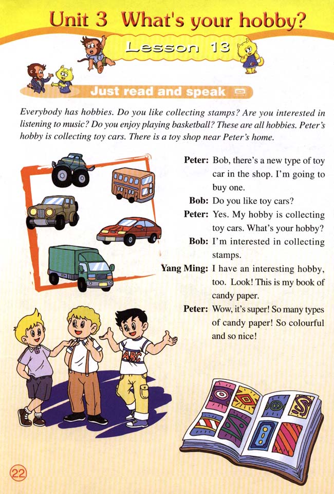 Unit 2 I usually go to school by bus. Lesson 7(第22页)