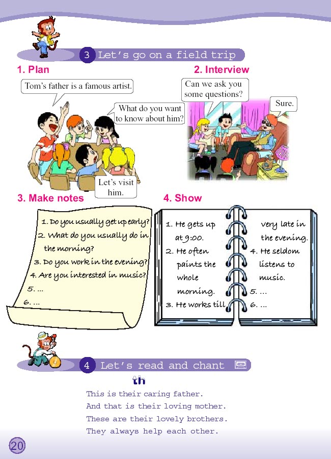 Unit 2 I usually go to school by bus. Lesson 7(第20页)