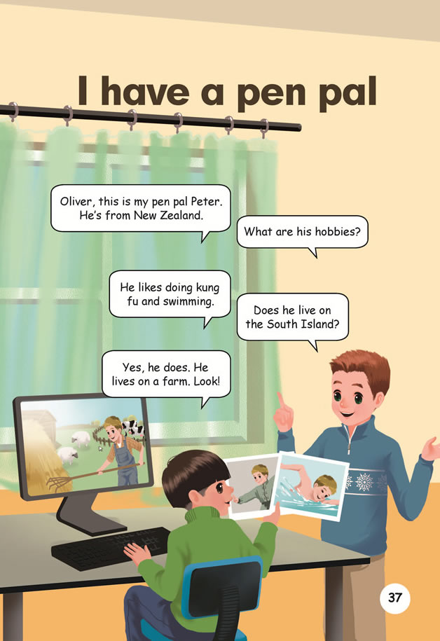 Unit 4 I have a pen pal(第39页)