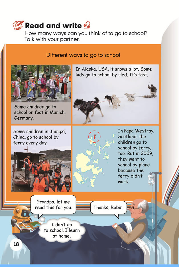 Unit 2 Ways to go to school(第18页)