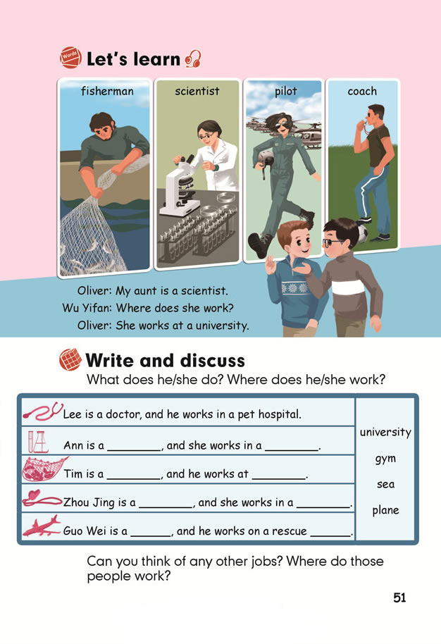 Unit 5 What does he do?(第53页)