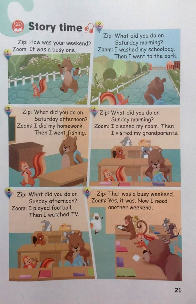 Unit 2 Last weekend(第21页)