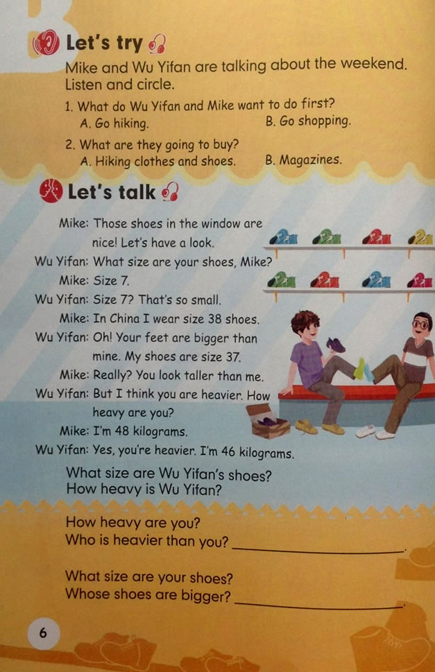 Unit 1 How tall are you?(第6页)