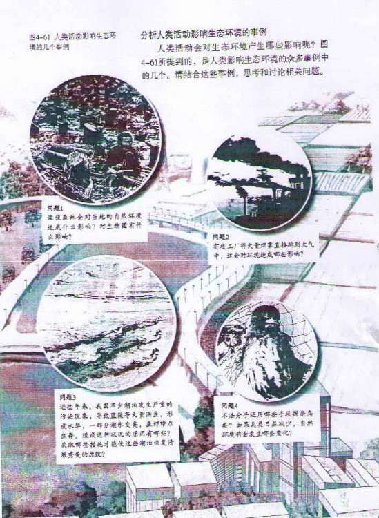 第一节 分析人类活动破坏生态环境的实例(第104页)