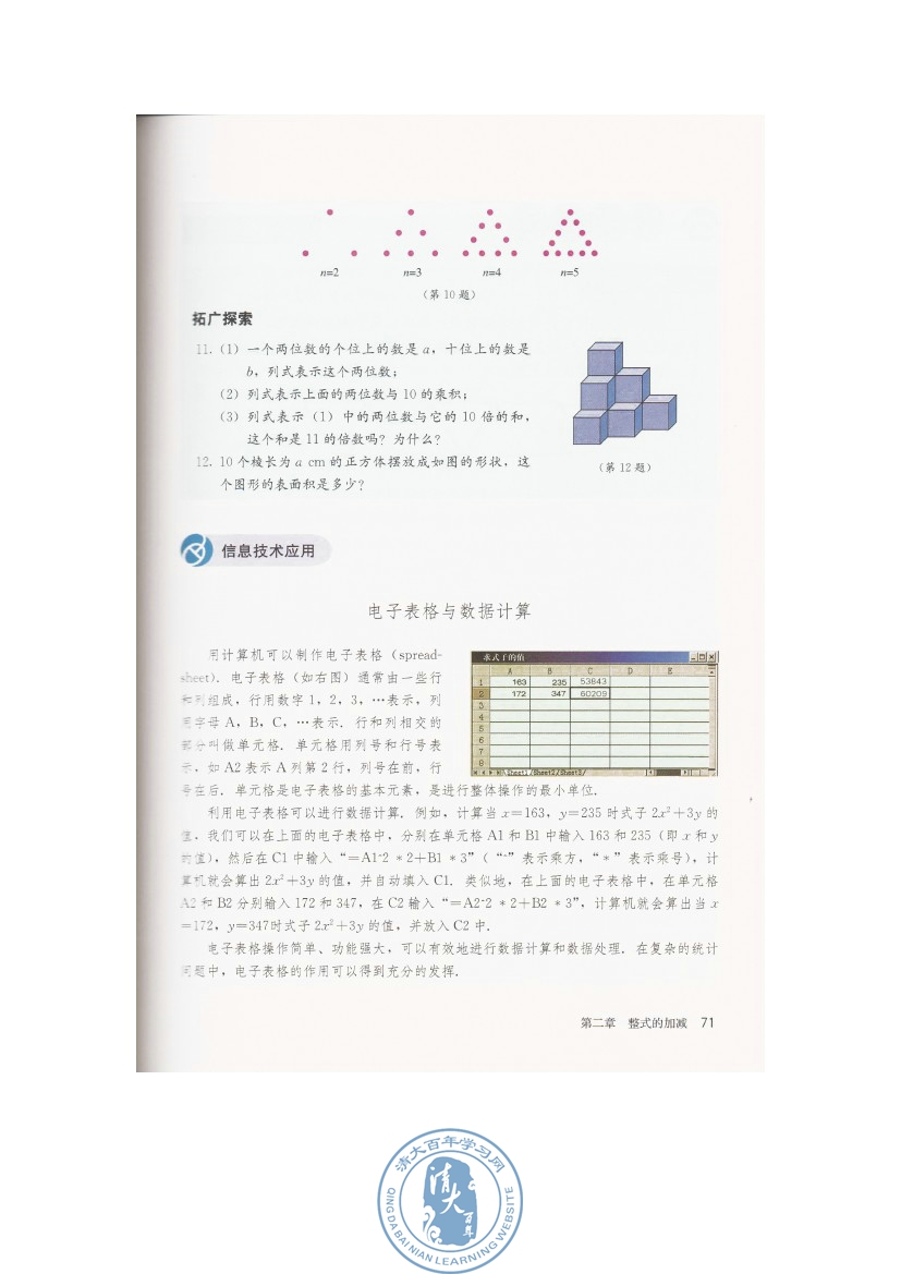信息技术应用 电子表格与数据计算(第71页)