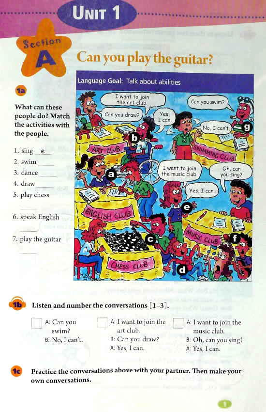 1 Can you playthe guitar?(第1页)