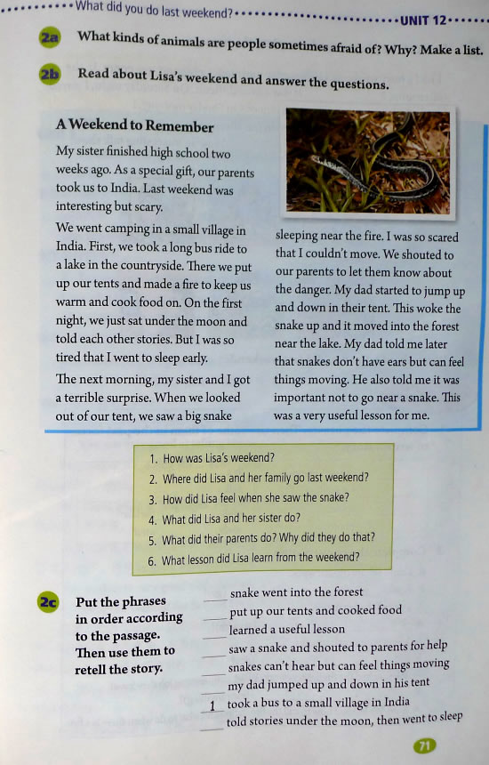 12 What didyou do lastweekend?(第71页)