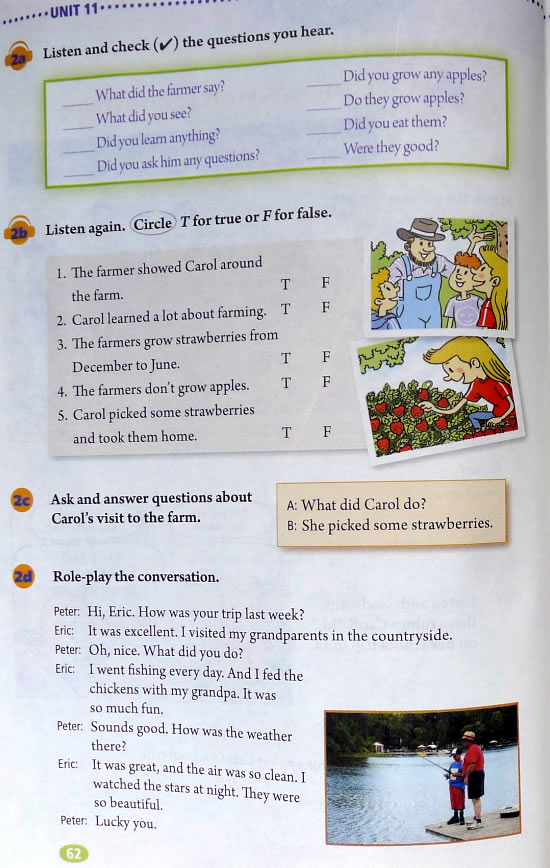 11 How was yourschool trip?(第62页)