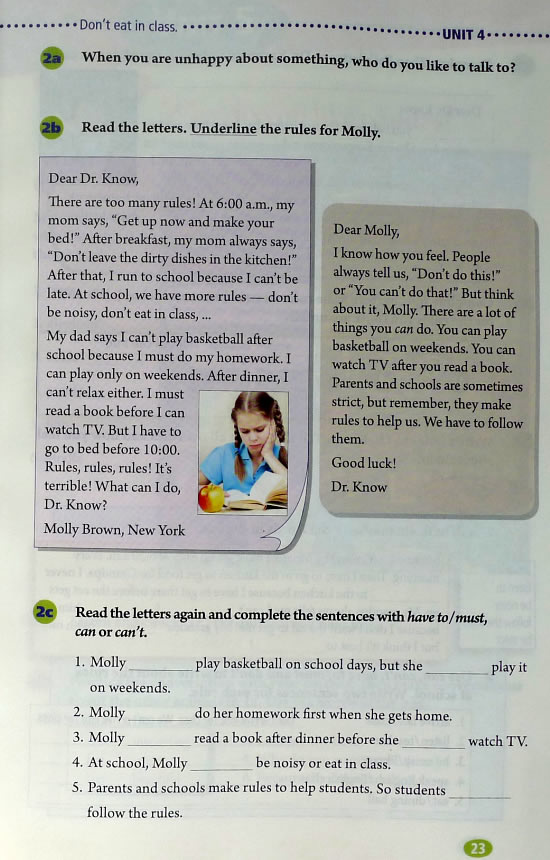 4 Don’t eatin class.(第23页)