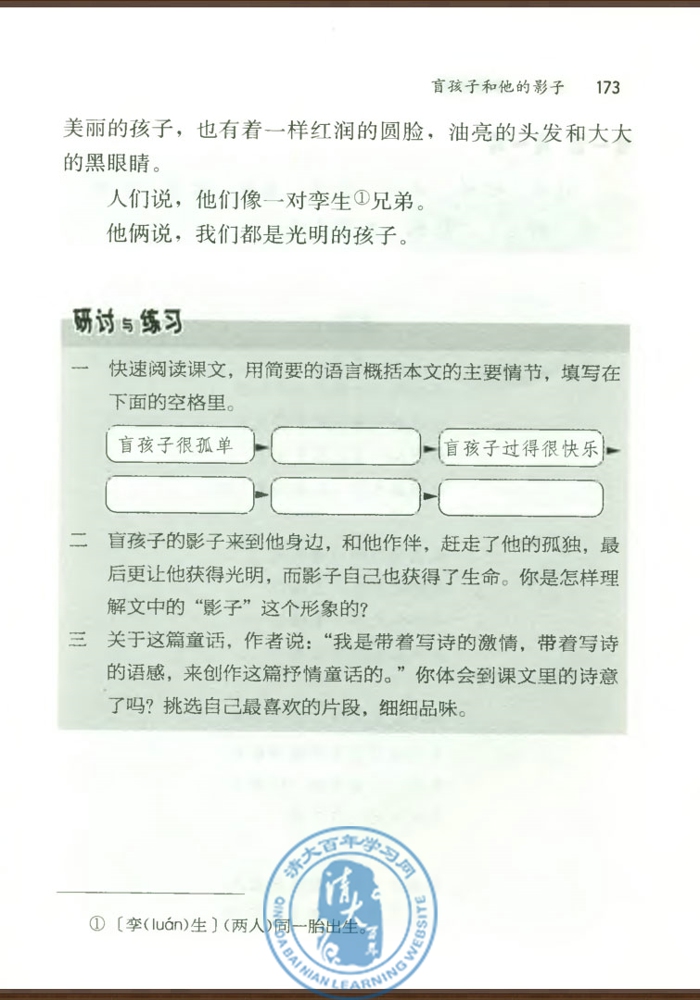 29* 盲孩子和他的影子(第172页)