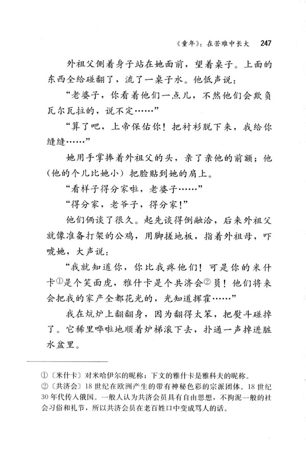 《童年》：在苦难中长大(第247页)