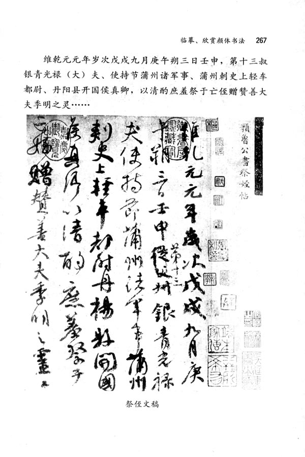 临摹、欣赏、颜体书法(第267页)