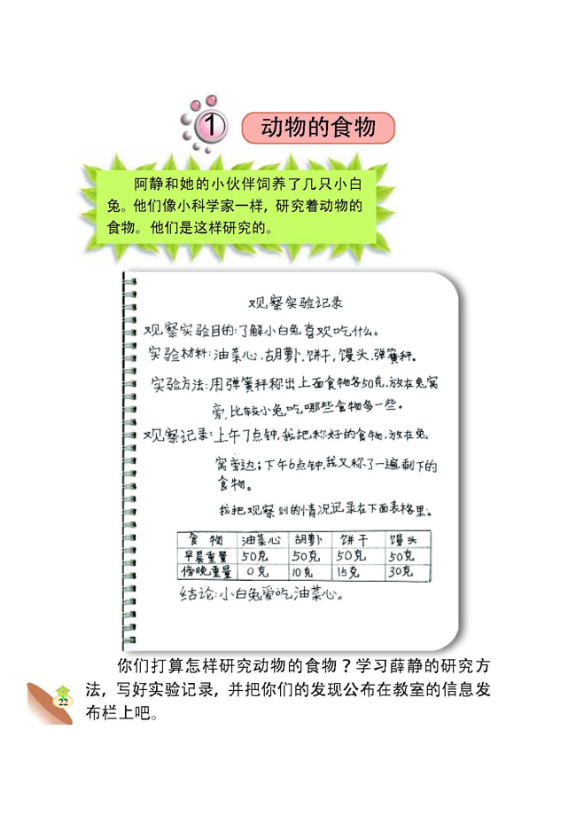 1 动物的食物(第22页)