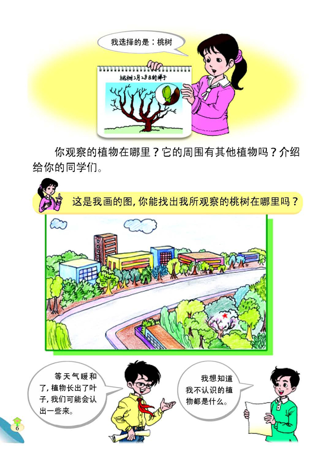 1 观察春天的植物(第7页)