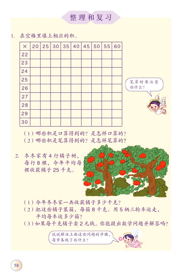 4 两位数乘两位数(第58页)