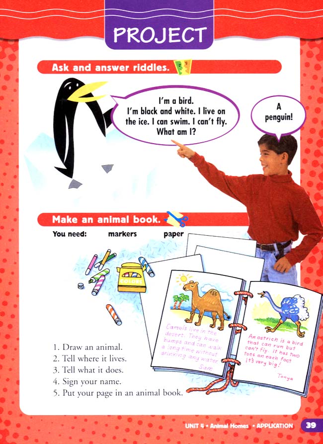 unit 4 Animal Homes(第39页)