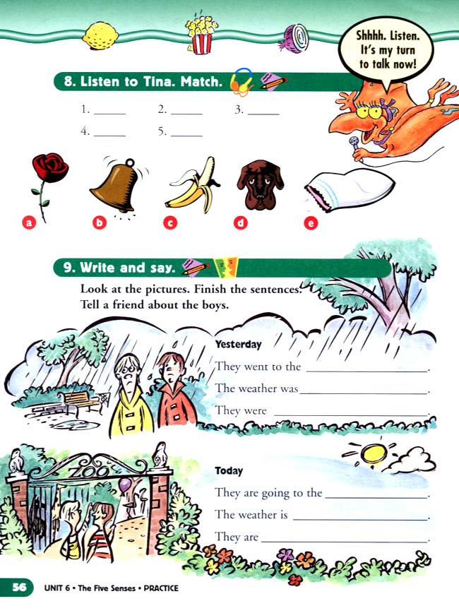 unit 6 The Five Senses(第56页)