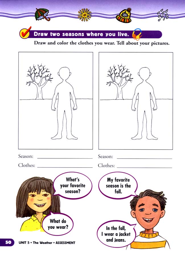 unit 5 The Weather(第50页)