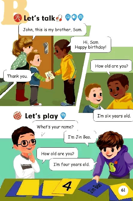 Unit 6 Happy birthday!(第61页)