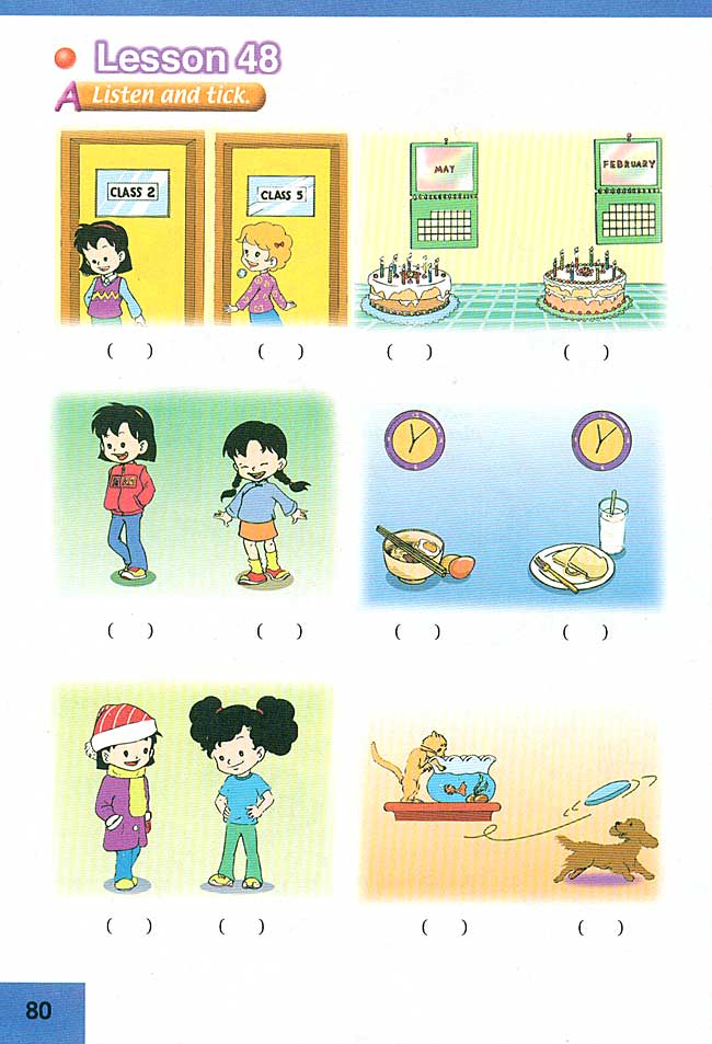 新起点小学三年级英语上册lesson48