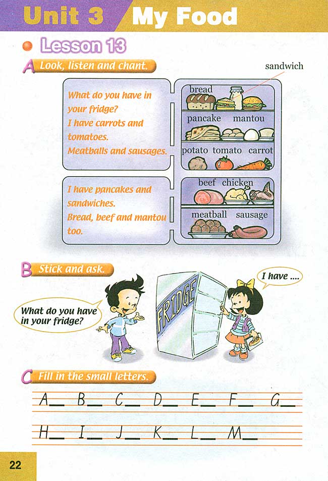 新起点小学三年级英语上册lesson(13-14)
