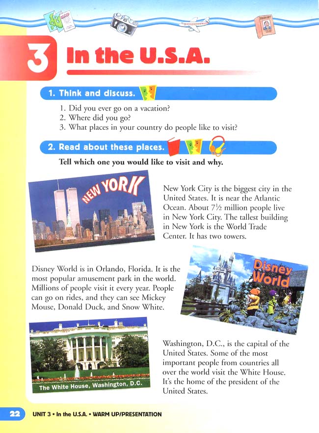 新派英语小学三年级上册教师教学用书Unit3IntheU.S.A.