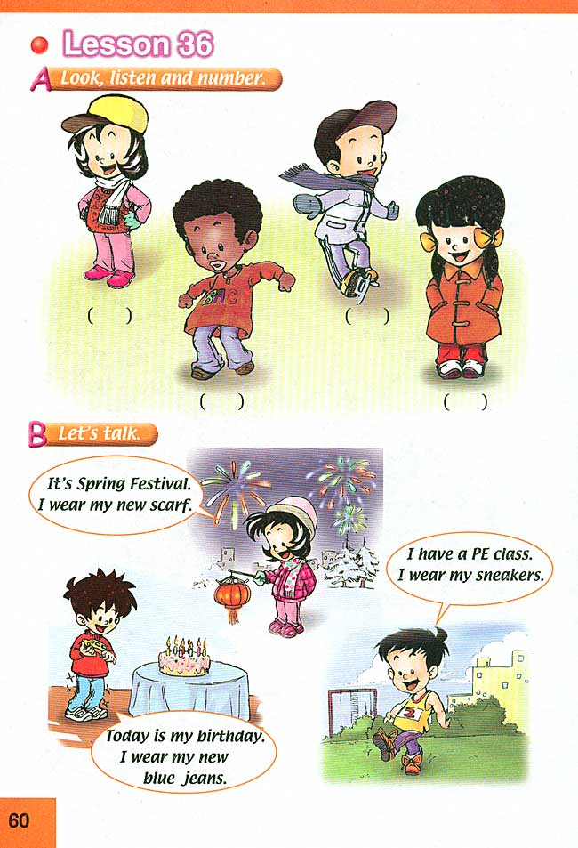 新起点小学三年级英语上册lesson36