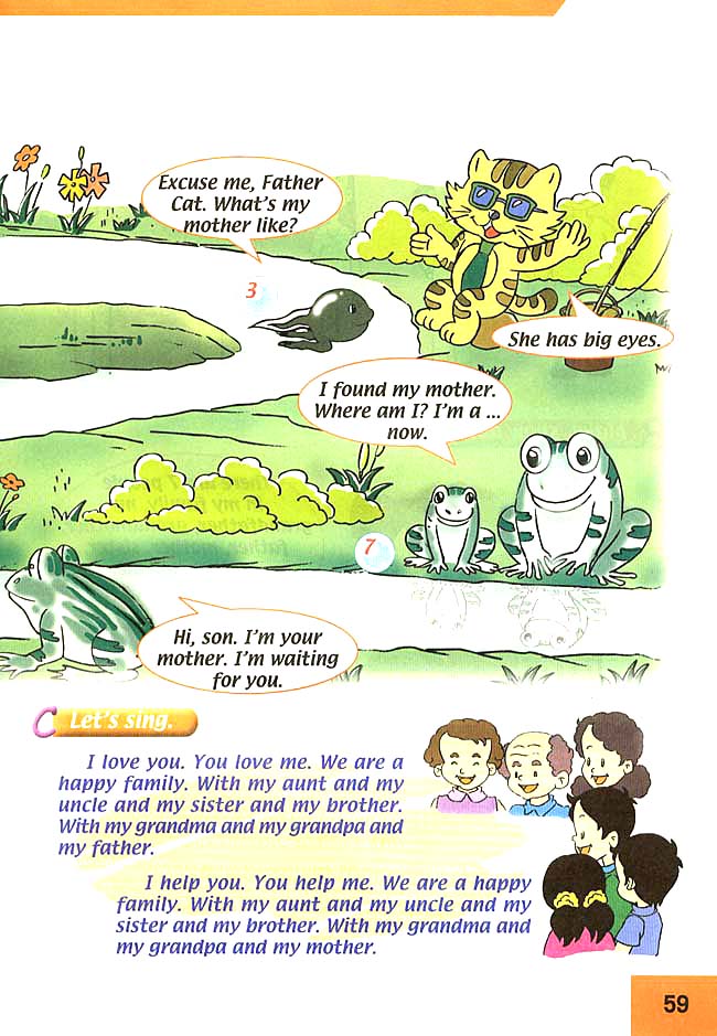 人教版三年级英语下册(旧版新起点)电子课本Unit 14 My Family(第59页)