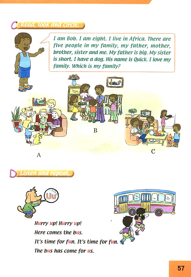 人教版三年级英语下册(旧版新起点)电子课本Unit 14 My Family(第57页)