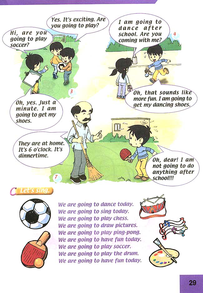 人教版三年级英语下册(旧版新起点)电子课本Unit 11 After School Activities(第29页)