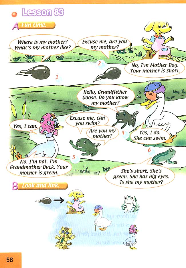 人教版三年级英语下册(旧版新起点)电子课本Unit 14 My Family(第58页)