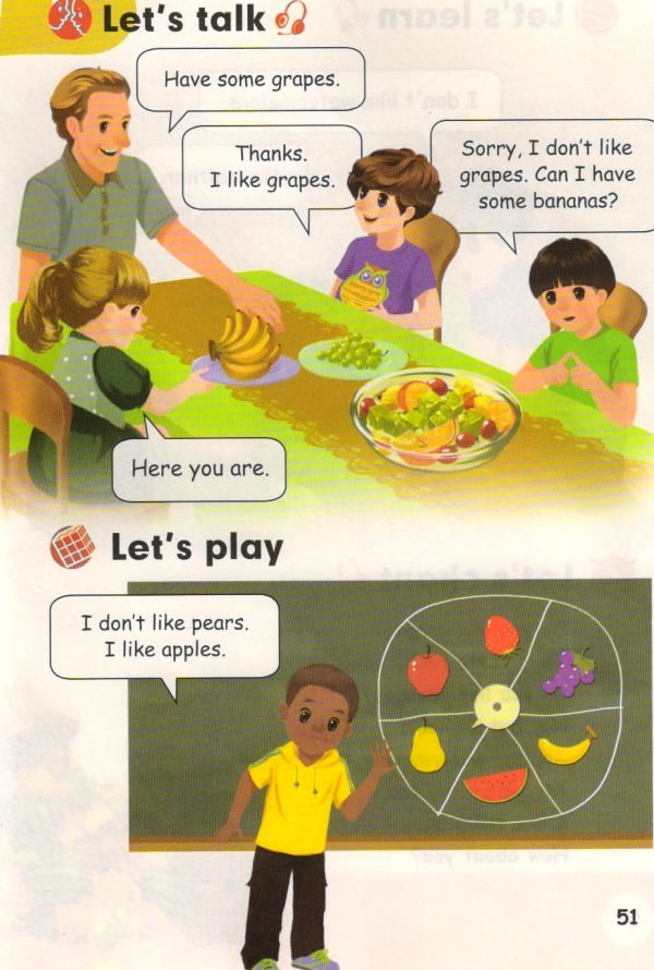 Unit 5 Do you like pears?(第51页)